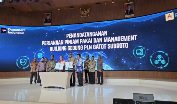 Penandatanganan Perjanjian Pinjam Pakai dan Management Building Gedung PT PLN (Persero) Gatot Subroto